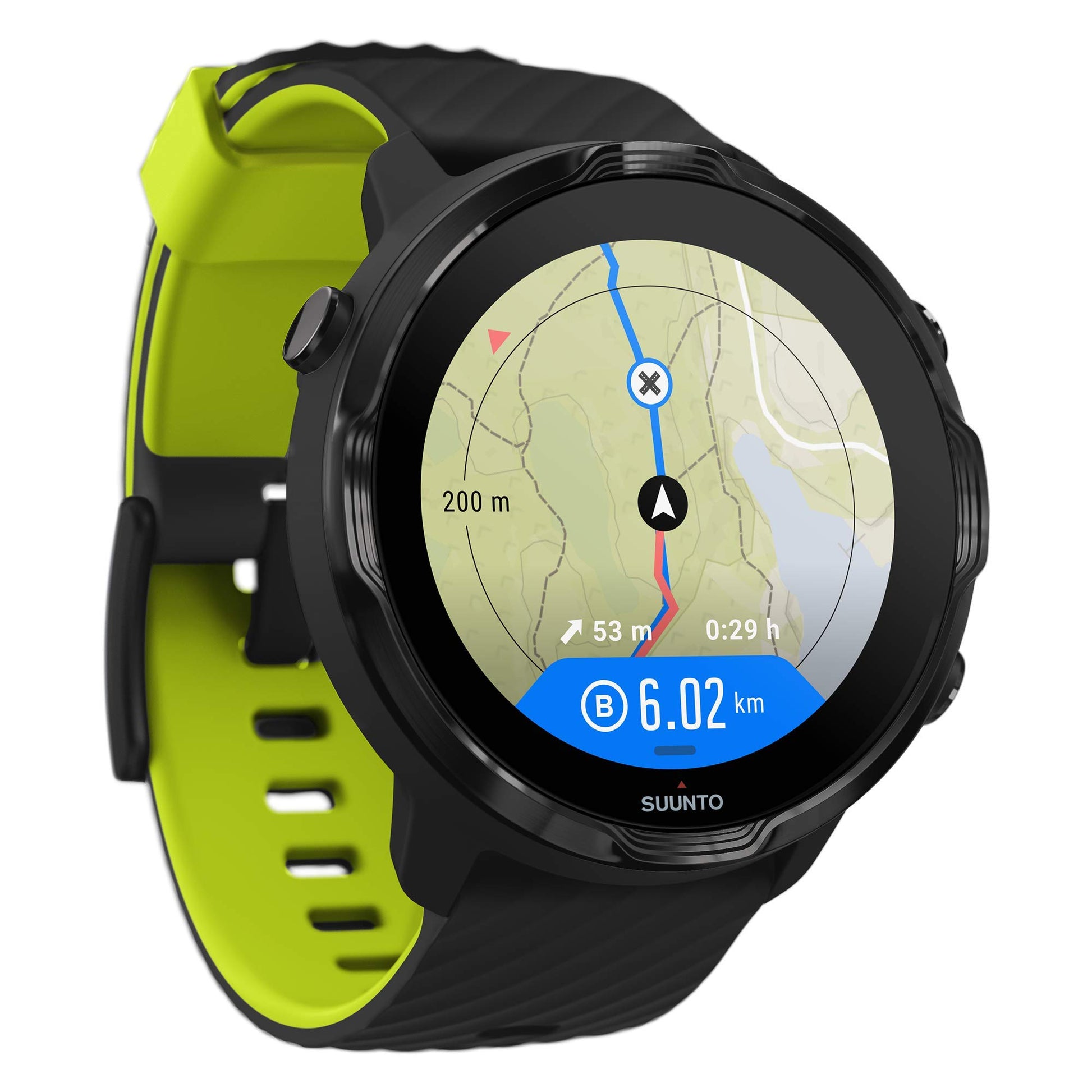 Suunto 7, GPS Sport Smartwatch with Wear OS by Google (Black Lime) SaumyasStore