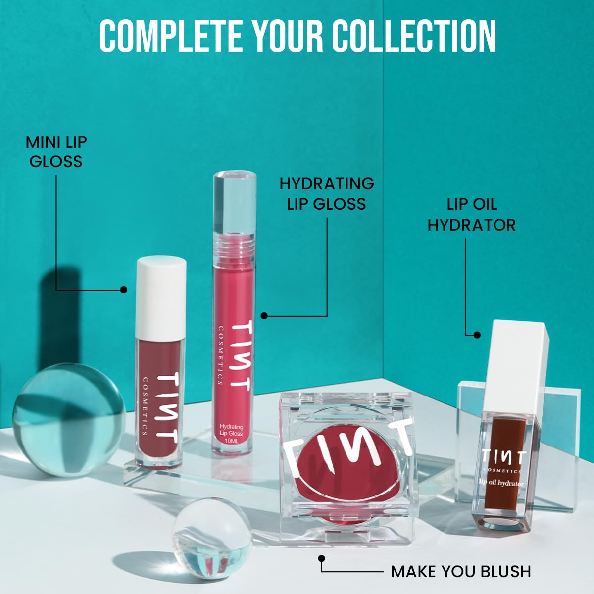 Tint Cosmetics 6ml Glitter Soft Natural Instant Hydrate Lip Oil For Dry & Chapped Lips, Light Weight, Long Lasting, Non Sticky, Moisturization & Nourishment For Girls & Women (Golden Hour) SaumyasStore