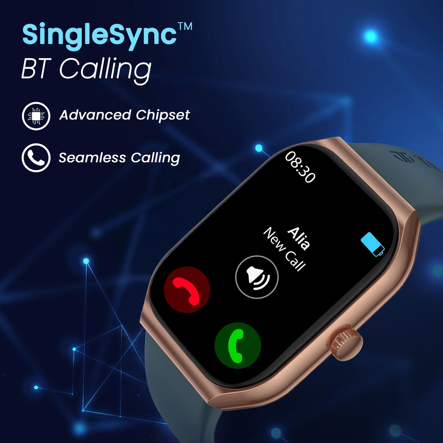 Titan Smart 3 Premium Smart Watch|1.96" Super AMOLED Display with 410x502 Pixel Resolution|SingleSync BT Calling|NitroFast Charging|110+ Sports Modes|200+ Watchfaces|Upto 7 Days Battery (Copper) SaumyasStore