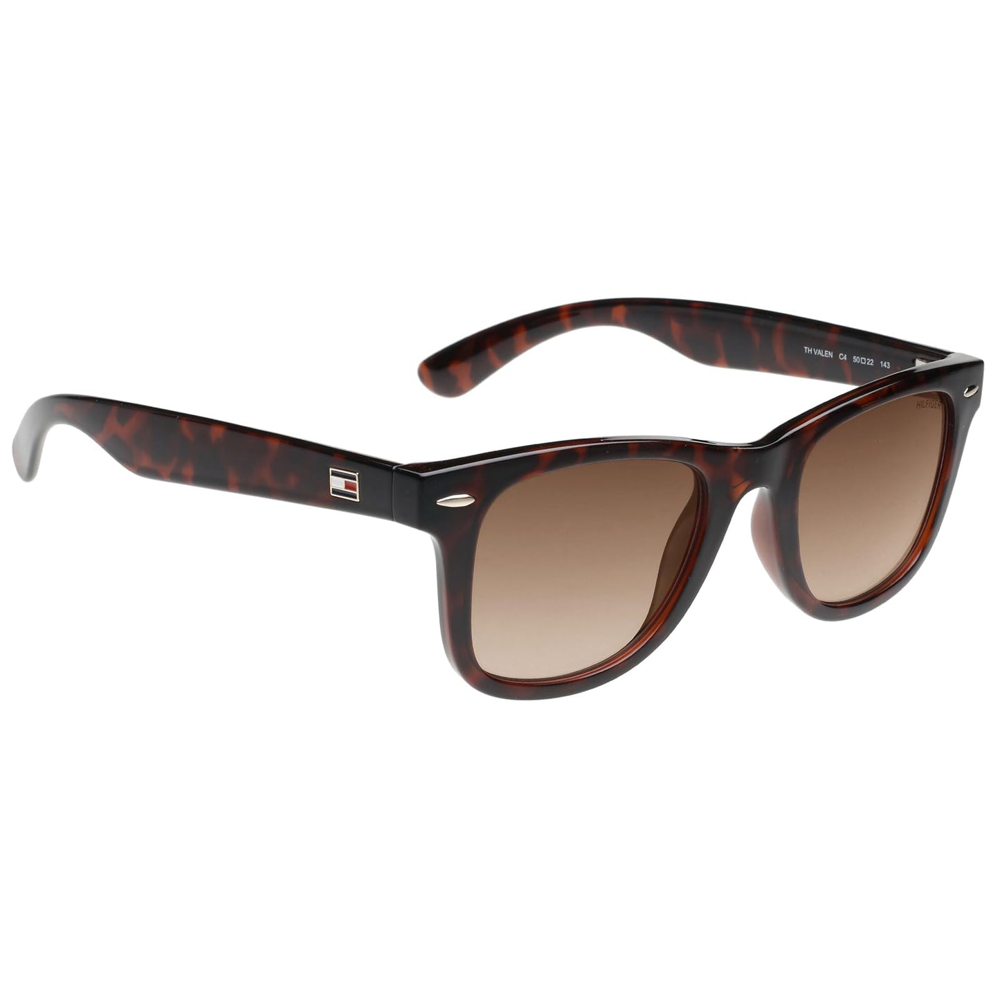 Tommy Hilfiger|Brown Full Frame Square Sunglasses|100% UV Protected (Uv 400) Brown Gradient Faded Lens|Men's & Women's|Small|TH VALEN C4 50 S SaumyasStore