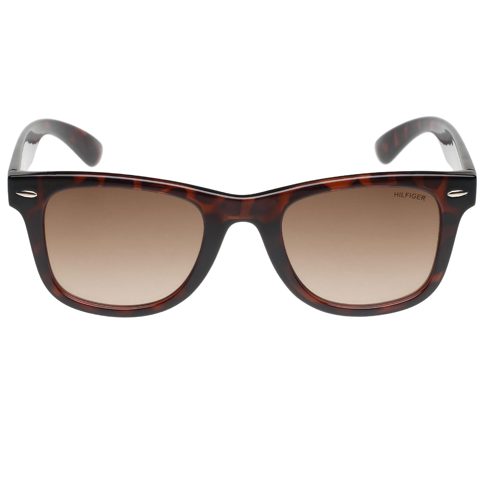 Tommy Hilfiger|Brown Full Frame Square Sunglasses|100% UV Protected (Uv 400) Brown Gradient Faded Lens|Men's & Women's|Small|TH VALEN C4 50 S SaumyasStore