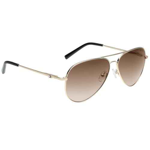 Tommy Hilfiger|Gold Full-rim Frame Aviator Sunglasses|100% UV Protected (Uv 400) Brown Gradient Faded Lens|Men's|Large|TH MIGUEL C6 58 S SaumyasStore