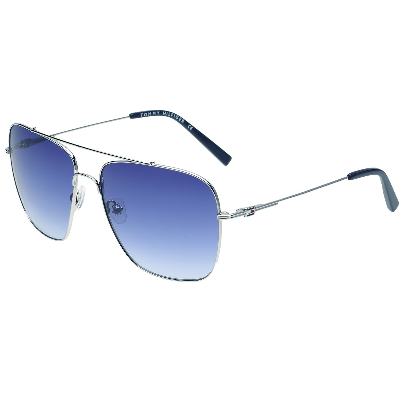 Tommy Hilfiger|Grey Full-rim Frame Square Sunglasses|100% UV Protected (Uv 400) Blue Gradient Faded Lens|Men's | Large | TH 2603 C3 Sinavbl-33 58 S SaumyasStore