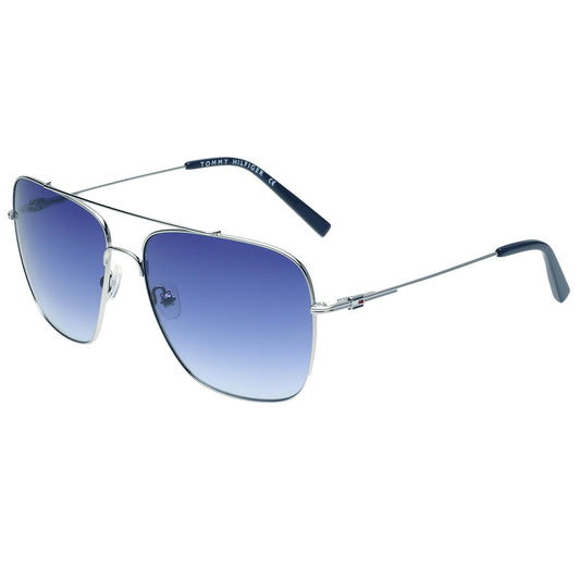 Tommy Hilfiger|Grey Full-rim Frame Square Sunglasses|100% UV Protected (Uv 400) Blue Gradient Faded Lens|Men's | Large | TH 2603 C3 Sinavbl-33 58 S SaumyasStore