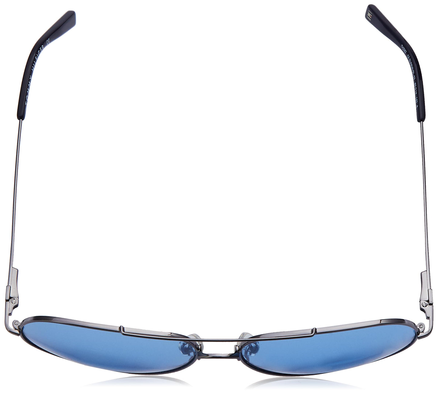 Tommy Hilfiger Solid Aviator Men's Non-Polarized Sunglasses - (Th 2582 C5 Gunnavbl-33 60 S |60| Blue Color Lens) SaumyasStore