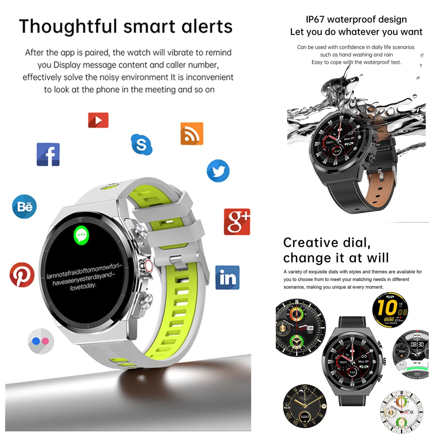 Tuanzi JM08 2 in 1 Smart Watch with Earbuds 1.28" Smartwatch TWS HiFi Stereo Wireless Headset Combo Bluetooth Phone Call for Android iOS (Silver Steel+Silicone) SaumyasStore