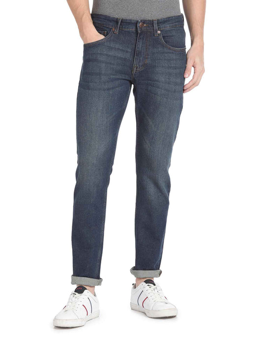 U.S. POLO ASSN. Men's Slim Jeans (UDJENO1283 Blue SaumyasStore