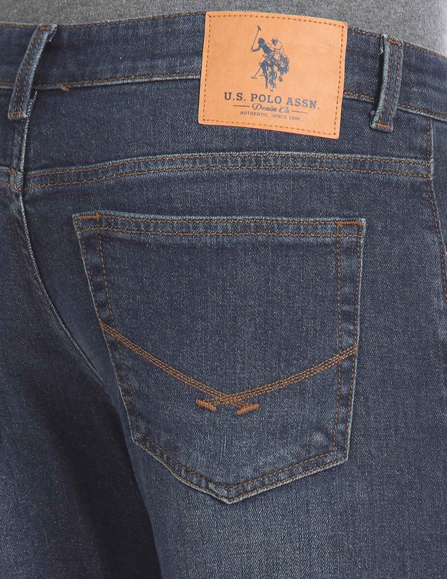 U.S. POLO ASSN. Men's Slim Jeans (UDJENO1283 Blue SaumyasStore