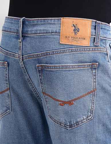 U.S. Polo Assn. Denim Co. Men's Regular Jeans (UDJEN1437_Blue SaumyasStore