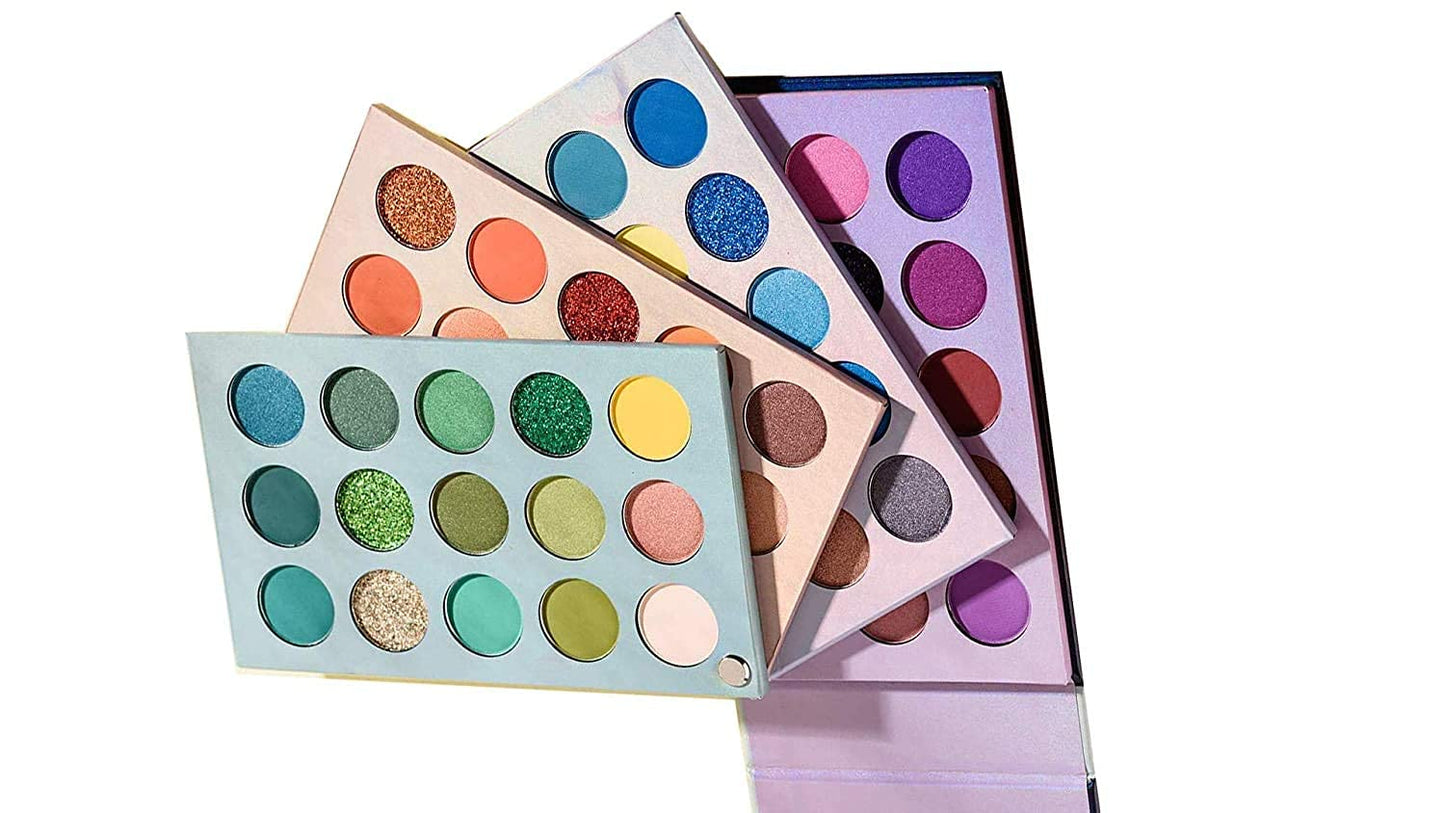 URBANMAC Eyeshadow Palette 60 Color Makeup Palette Highlighters Eye Make Up High Pigmented Professional Mattes & Shimmery Finish - Multicolor SaumyasStore