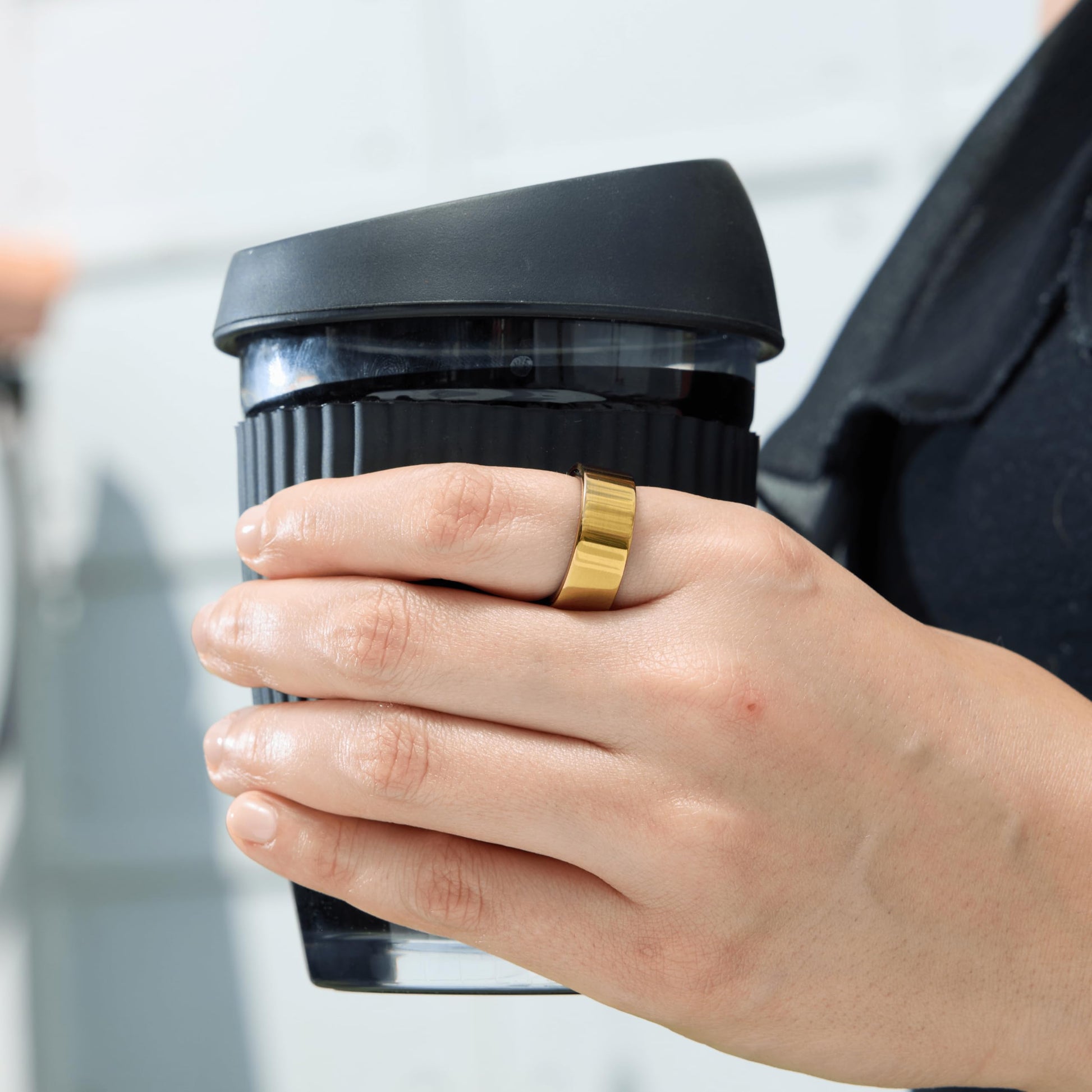 Ultrahuman Ring AIR-Smart Ring Activity Tracker, Size First with Ultrahuman Sizing Kit,Sleep Tracker,Smart Ring for Men/Women,Fitness Tracker (Bionic Gold, 13) SaumyasStore