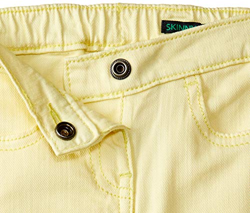 United Colors of Benetton Baby Girl's Regular fit Jeans (18A4DLQ57GY0G_07B_1Y_Bamboo (Yellow) 9-12 Months) SaumyasStore