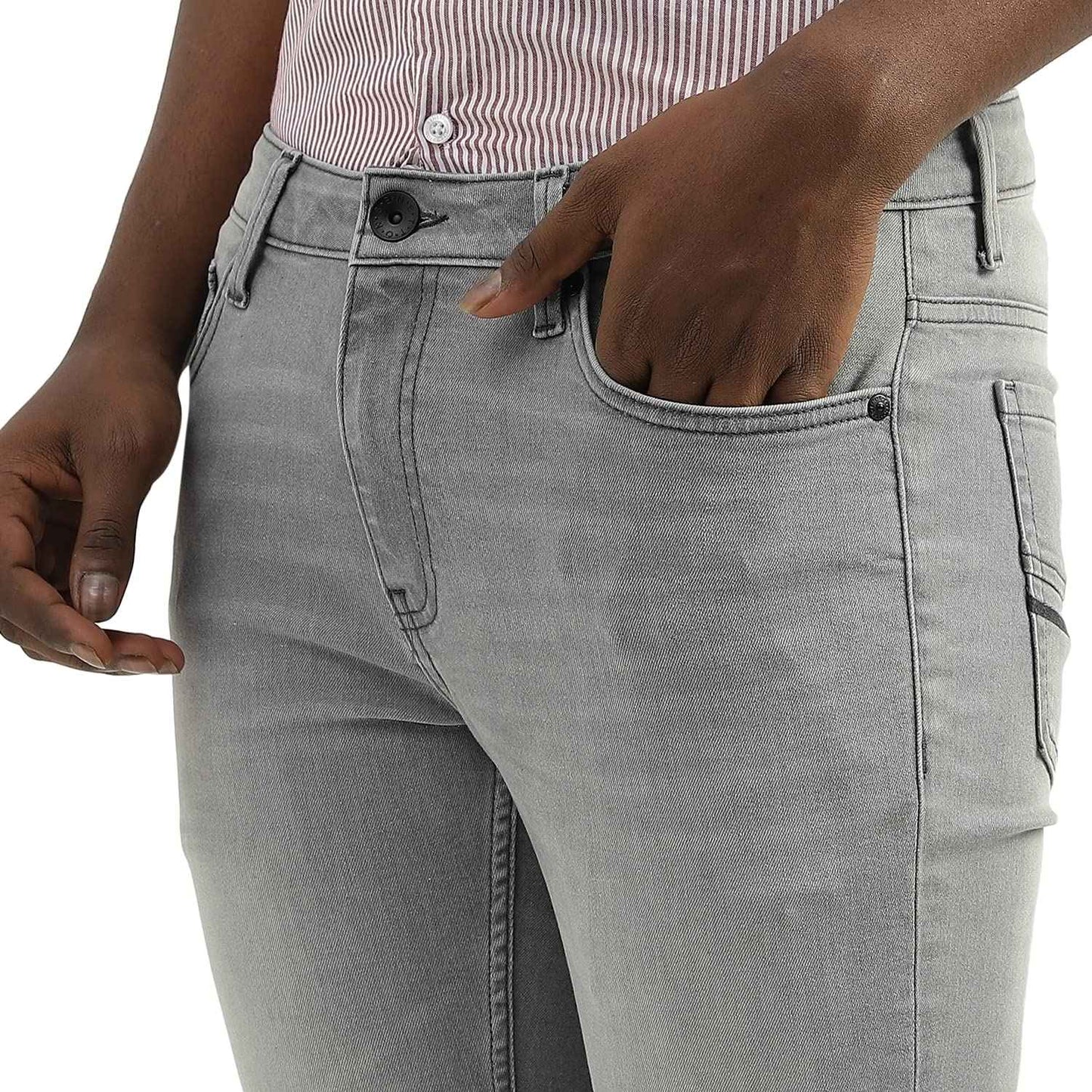 United Colors of Benetton Men's Skinny Jeans (23P4L23R3070I901_Grey SaumyasStore