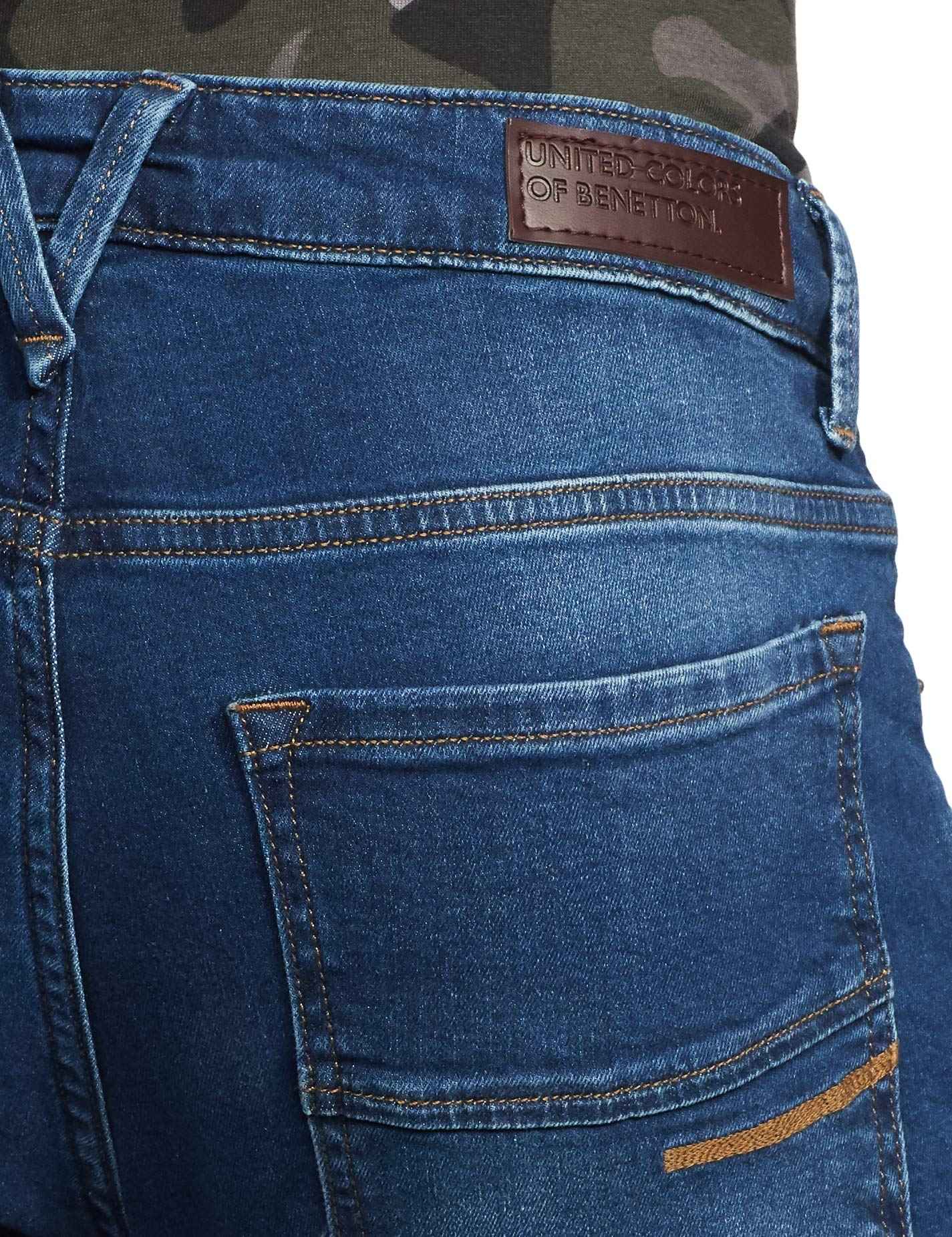 United Colors of Benetton Men's Skinny Jeans (4LRNS9018I_901_38_Blue SaumyasStore