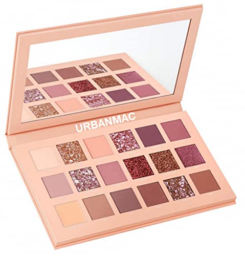 Urbanmac Nude Edition Eyeshadow Palette 18 (Multi Color) 18 G, Matte & Sheer Finish SaumyasStore
