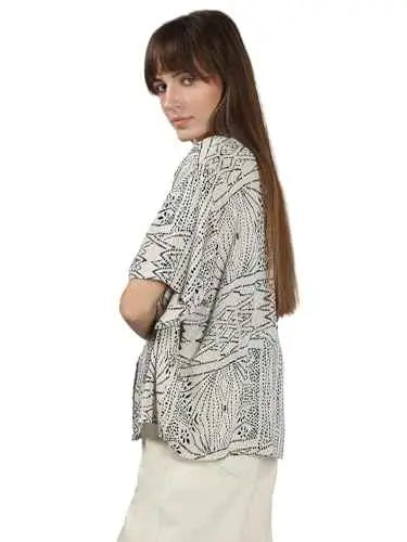 VERO MODA Women's Polyester Regular Fit Black Shirt SaumyasStore