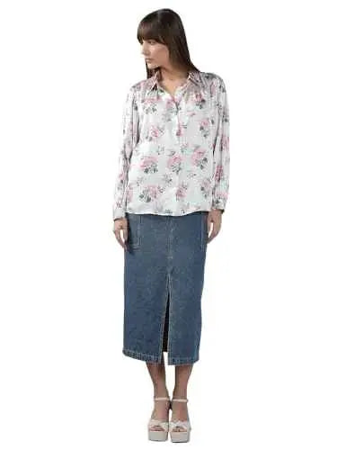 Vero Moda Women's Polyester Regular Fit Pink Shirt SaumyasStore