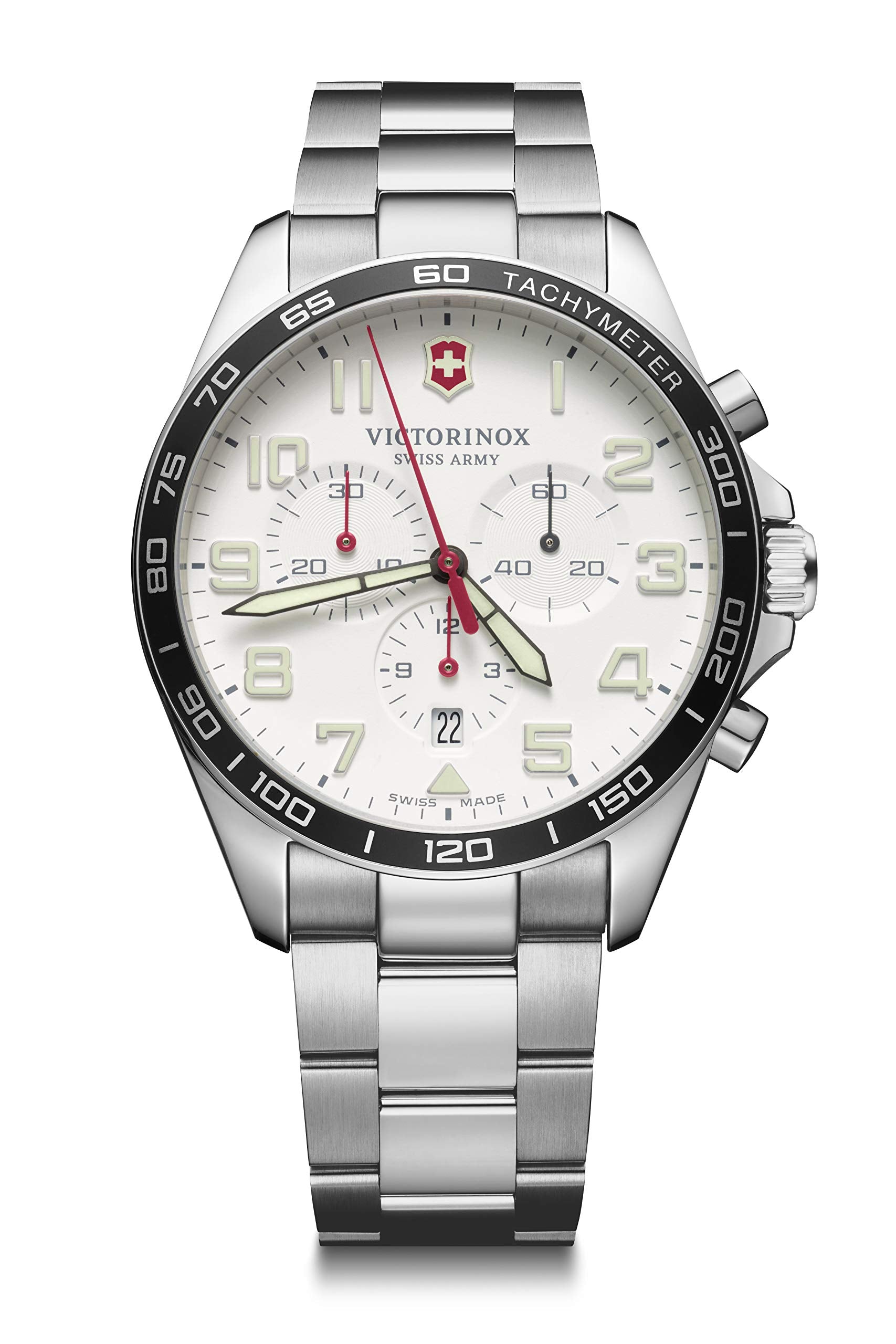 Victorinox FieldForce Chrono Analog White Dial 42mm Men's Watch SaumyasStore