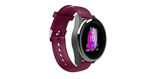 WatchOut Wearables Presents MadGaze : World's First Gesture Controlled & 4G IoT Enabled Smartwatch (Mulberry Silicone) SaumyasStore