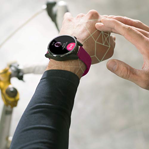 WatchOut Wearables Presents MadGaze : World's First Gesture Controlled & 4G IoT Enabled Smartwatch (Mulberry Silicone) SaumyasStore