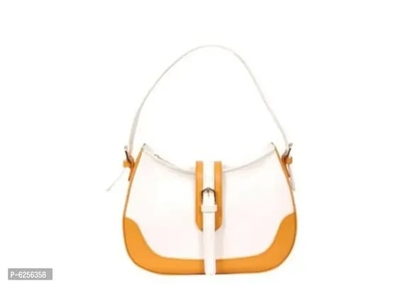 Elegant Faux Leather Self Pattern Shoulder Bags For Women - SaumyasStore