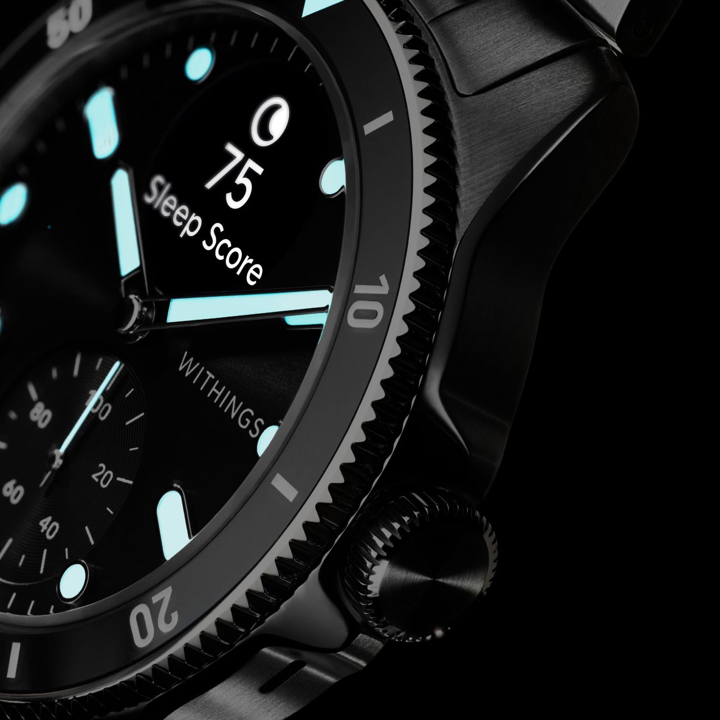 Withings ScanWatch Nova, Heart Health Hybrid Smartwatch for Men & Women - ECG, with SPO2, Temperature Monitoring, Sleep, Respiratory Health, Cycle Monitoring, 30-Day Battery Life, iOS & Android, Black SaumyasStore