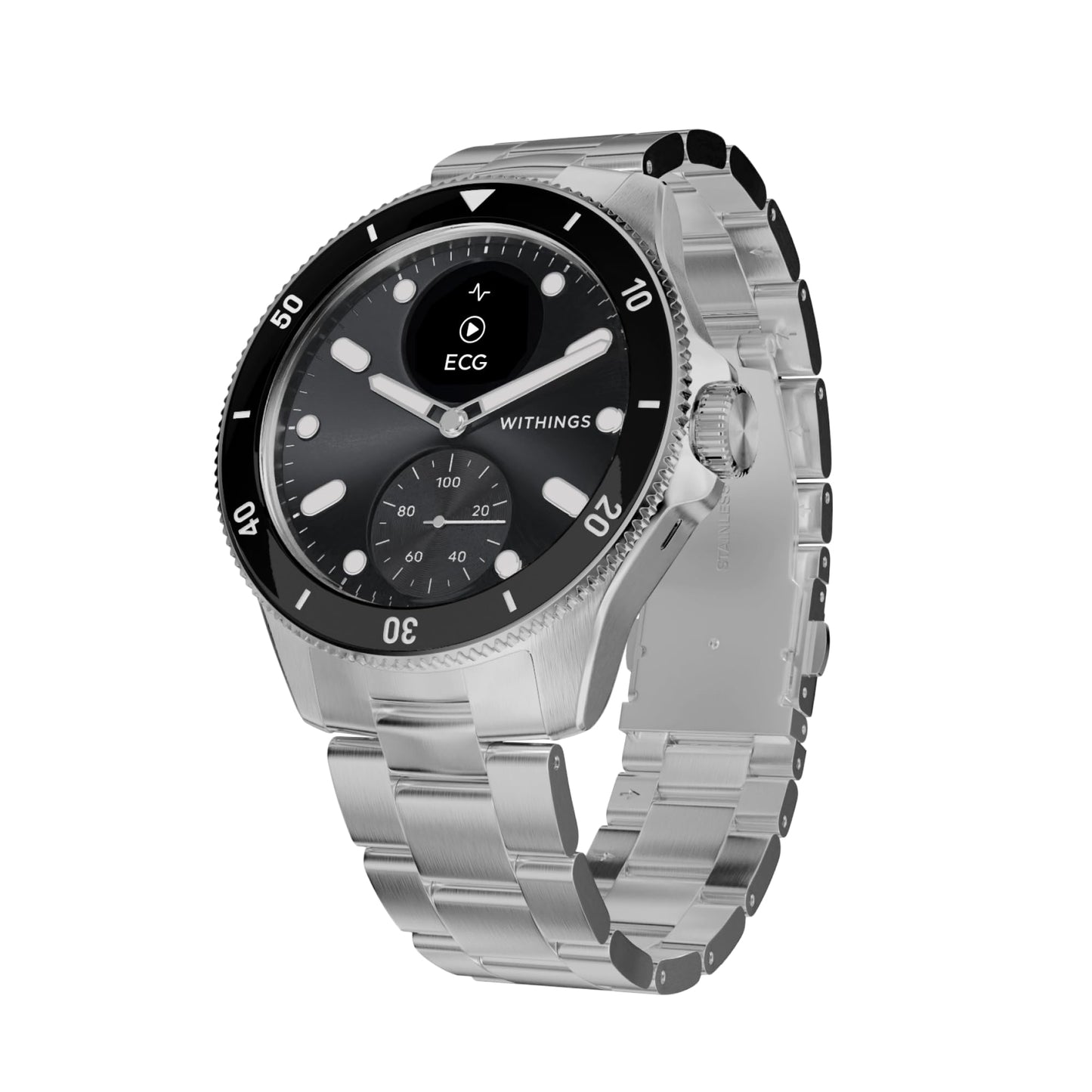 Withings ScanWatch Nova, Heart Health Hybrid Smartwatch for Men & Women - ECG, with SPO2, Temperature Monitoring, Sleep, Respiratory Health, Cycle Monitoring, 30-Day Battery Life, iOS & Android, Black SaumyasStore