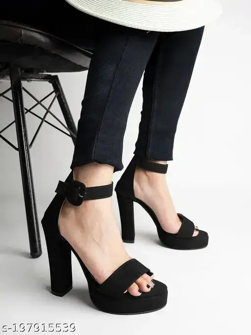 Women Black Heels SaumyasStore