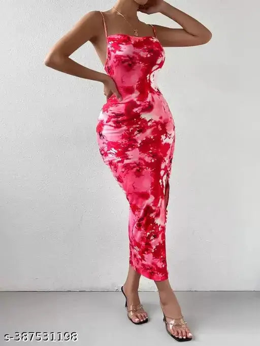 Women Bodycon Multicolored Dress SaumyasStore