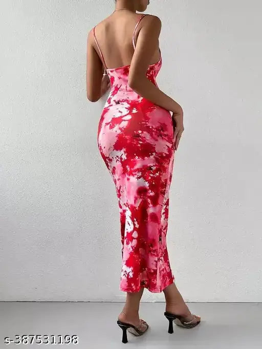 Women Bodycon Multicolored Dress SaumyasStore