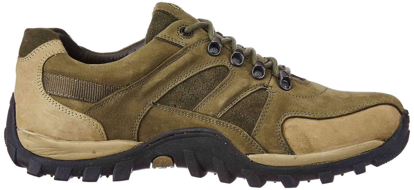 Woodland Men's Olive Green Leather Casual Shoe-10 UK (44 EU) (GC 2657117NW) SaumyasStore
