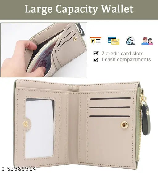 Wallets for Women Stylish Cute Mini Animals Embroidery Short Wallet Card Holder Gift for Girls