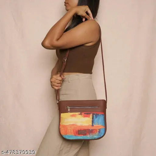 Zouk Abstract Amaze U-Shaped Sling Bag