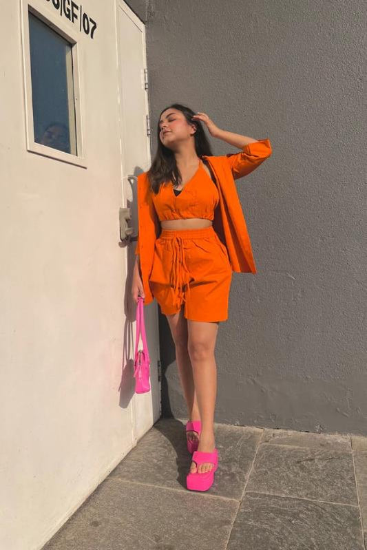 3 piece hot Orange cords