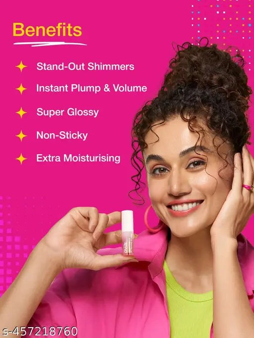 Swiss Beauty CRAZE Insta Shimmer Plumping Gloss |Super Glossy | Non-sticky  & Moisturising  1 Main Character