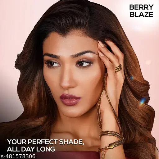 RENEE Everstay Transfer-Proof Matte Lipstick - Mauve Muse, Hydrating & Non-Drying, Smudge-Proof, Lightweight, Long Lasting, Intense Pigment, Full Coverage, Vitamin E Infused, For All Occasions, 4.2g