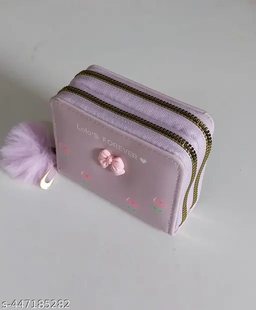 Small Clutch Wallet for Women, Coin Pocket with Dabbale Zipper  ( Dezine As A Per  Market Avalible )