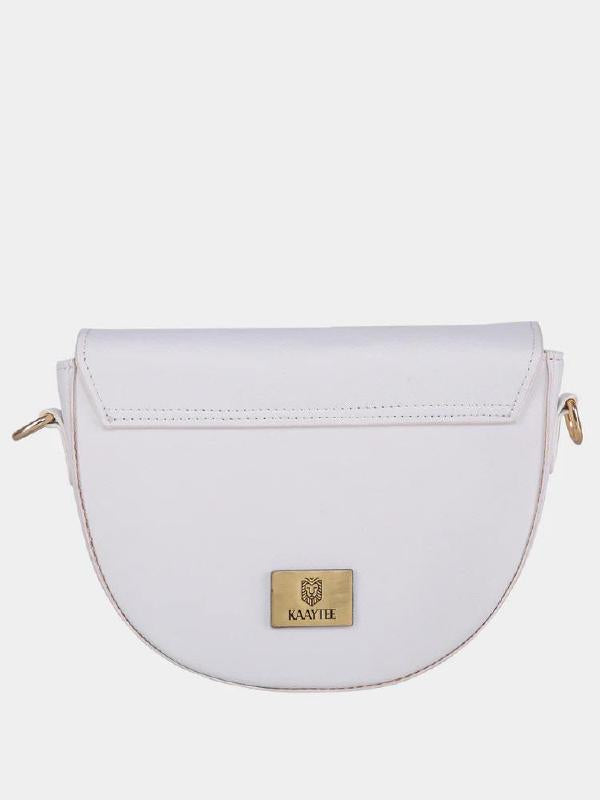 White Luxurious Sling Bag for Women - SaumyasStore