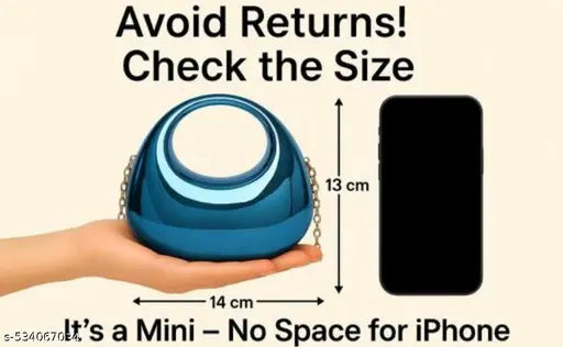 Designer Wallet for Women Metallic Party Clutch for Women Stylish