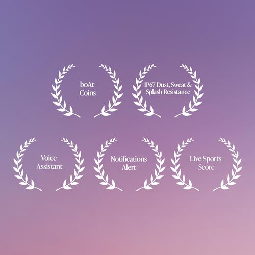 boAt Enigma Daze Women's Luxury Smart Watch w/ 1.3”(3.3cm) Luminous Display, Emergency SOS Live Location Sharing, Functional Crown, Watch Face Studio, QR Tray, BT Calling, HR & SpO2 (Cherry Blossom) SaumyasStore