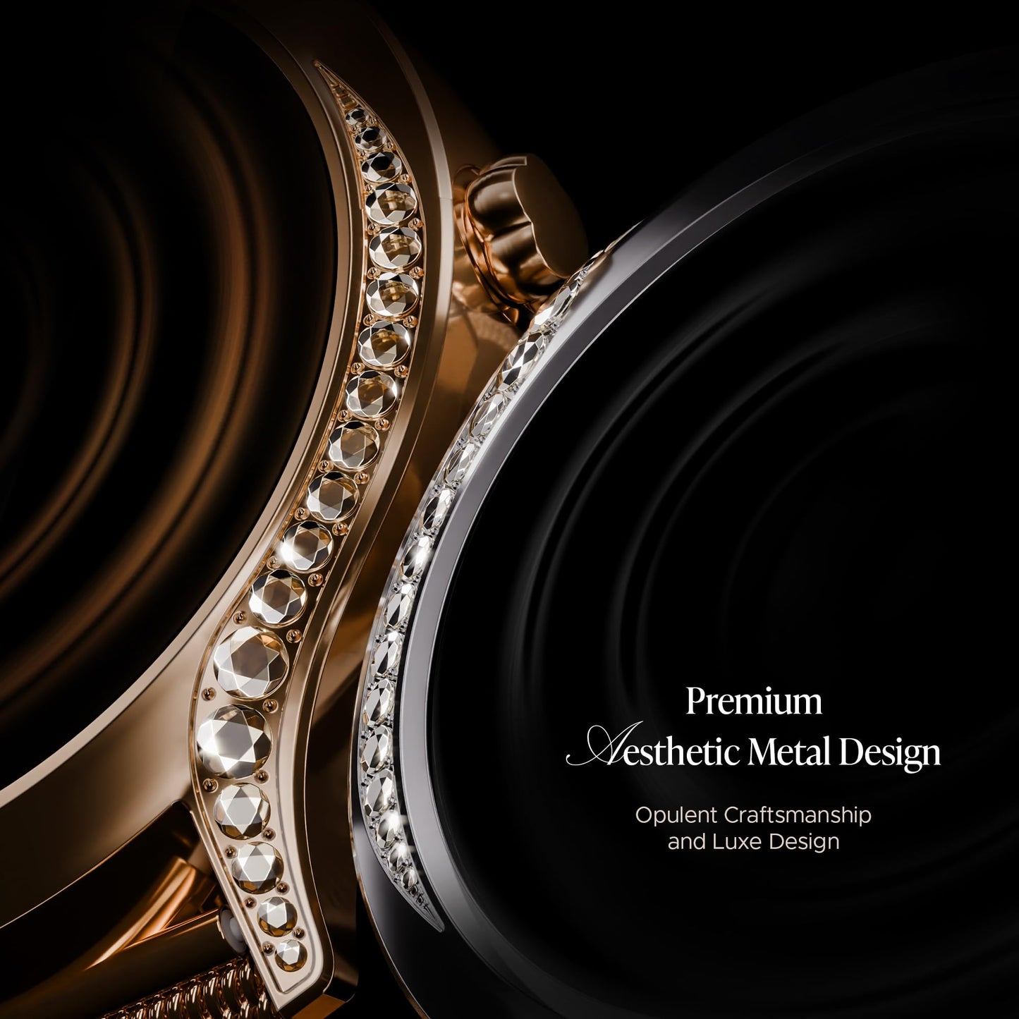 boAt Enigma Gem Women's Luxury Smart Watch w/ 1.19” (3.02cm) AMOLED Display, Emergency SOS Live Location Sharing, Watch Face Studio, QR Tray, BT Calling, 700+ Active Mode, HR & SpO2 (Rose Gold) SaumyasStore