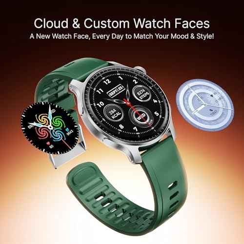 boAt New Launch Ultima Prime smartwatch with 1.43” AMOLED Display, Functional Crown, SOS, BT Calling, Notifications, IP68, Music & Camera Controls, 100+ Sports Modes, Watch Face Studio (Forest Green) SaumyasStore
