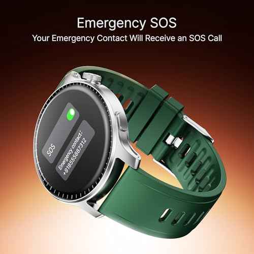boAt New Launch Ultima Prime smartwatch with 1.43” AMOLED Display, Functional Crown, SOS, BT Calling, Notifications, IP68, Music & Camera Controls, 100+ Sports Modes, Watch Face Studio (Forest Green) SaumyasStore