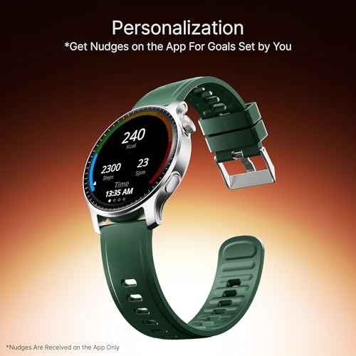 boAt New Launch Ultima Prime smartwatch with 1.43” AMOLED Display, Functional Crown, SOS, BT Calling, Notifications, IP68, Music & Camera Controls, 100+ Sports Modes, Watch Face Studio (Forest Green) SaumyasStore