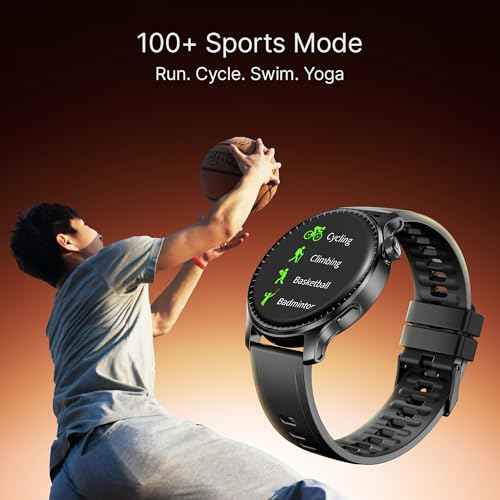 boAt New Launch Ultima Prime smartwatch with 1.43” AMOLED Display, Functional Crown, SOS, BT Calling, Notifications, IP68, Music & Camera Controls, 100+ Sports Modes, Watch Face Studio (Onyx Black) SaumyasStore