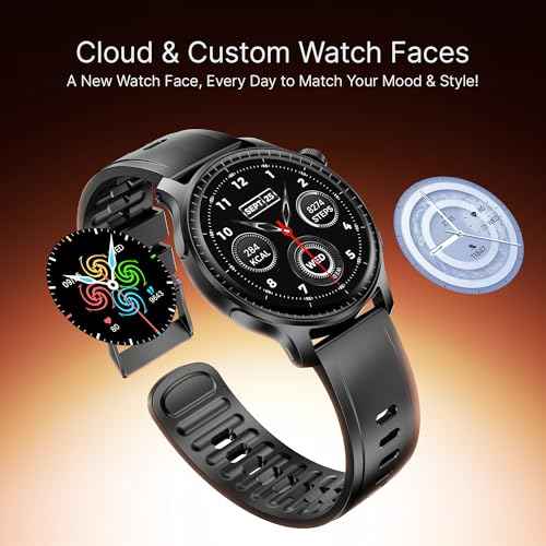 boAt New Launch Ultima Prime smartwatch with 1.43” AMOLED Display, Functional Crown, SOS, BT Calling, Notifications, IP68, Music & Camera Controls, 100+ Sports Modes, Watch Face Studio (Onyx Black) SaumyasStore