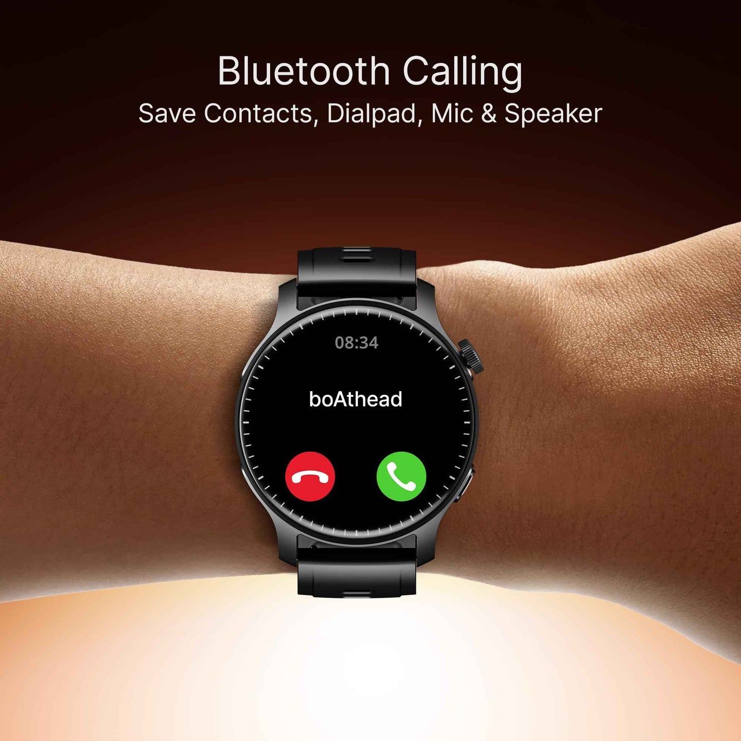 boAt New Launch Ultima Prime smartwatch with 1.43” AMOLED Display, Functional Crown, SOS, BT Calling, Notifications, IP68, Music & Camera Controls, 100+ Sports Modes, Watch Face Studio (Onyx Black) SaumyasStore