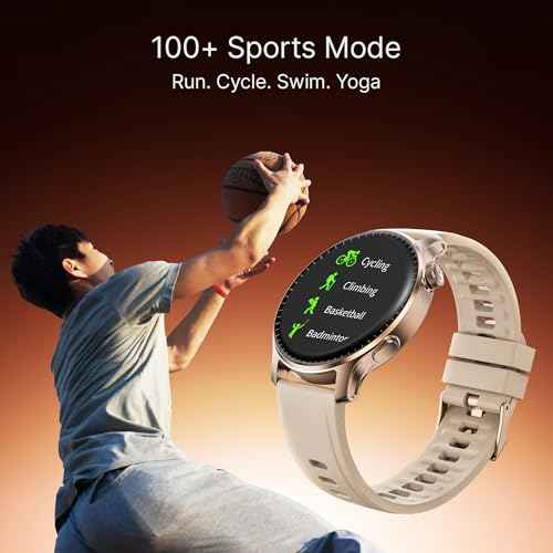 boAt New Launch Ultima Prime smartwatch with 1.43” AMOLED Display, Functional Crown, SOS, BT Calling, Notifications, IP68, Music & Camera Controls, 100+ Sports Modes, Watch Face Studio (Rose Gold) SaumyasStore