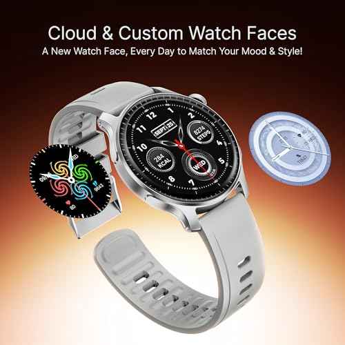 boAt New Launch Ultima Prime smartwatch with 1.43” AMOLED Display, Functional Crown, SOS, BT Calling, Notifications, IP68, Music & Camera Controls, 100+ Sports Modes, Watch Face Studio (Silver Mist) SaumyasStore