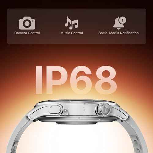 boAt New Launch Ultima Prime smartwatch with 1.43” AMOLED Display, Functional Crown, SOS, BT Calling, Notifications, IP68, Music & Camera Controls, 100+ Sports Modes, Watch Face Studio (Silver Mist) SaumyasStore